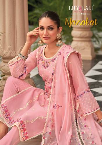 Nazakat By Lily & Lali Designer Partywear Readymade Salwar Kameez Collection